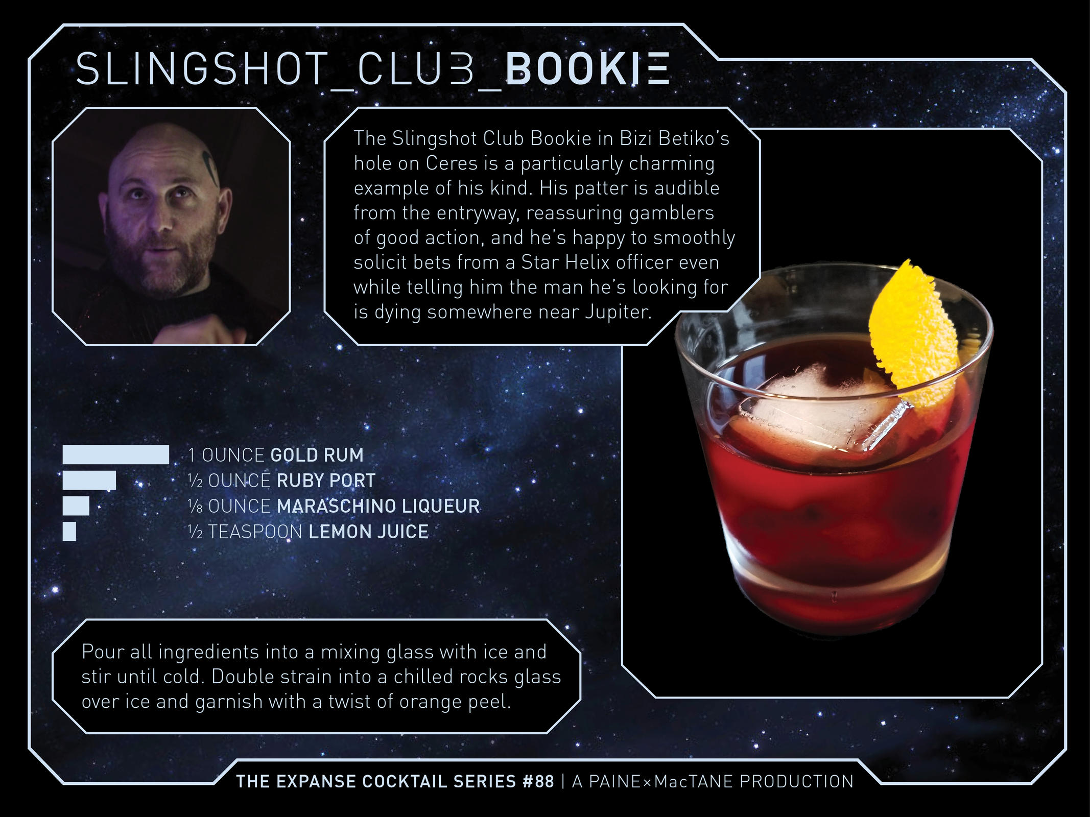 Slingshot Club Bookie The Expanse Cocktails Project